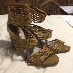 Madden Girl Braided Block Heel Sandals